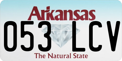 AR license plate 053LCV