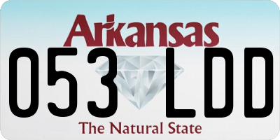 AR license plate 053LDD