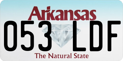 AR license plate 053LDF
