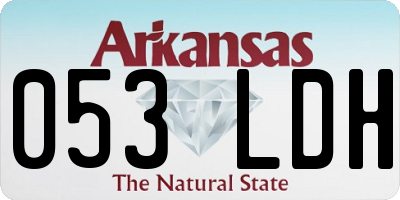 AR license plate 053LDH