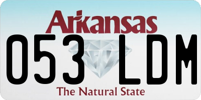 AR license plate 053LDM
