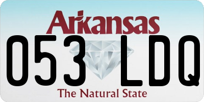 AR license plate 053LDQ