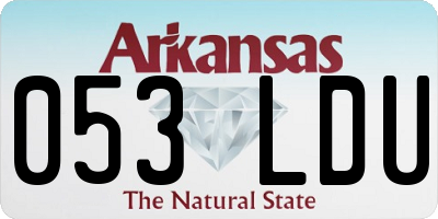 AR license plate 053LDU