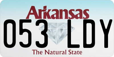 AR license plate 053LDY