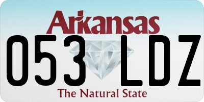 AR license plate 053LDZ