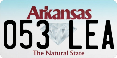 AR license plate 053LEA