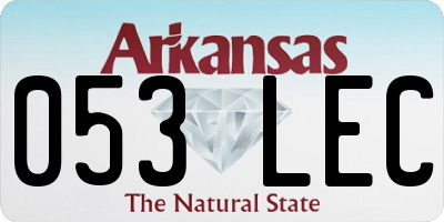 AR license plate 053LEC