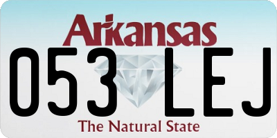AR license plate 053LEJ