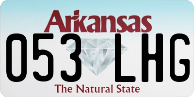 AR license plate 053LHG
