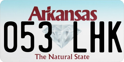 AR license plate 053LHK