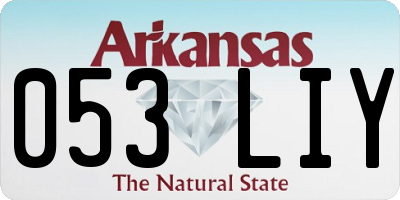 AR license plate 053LIY