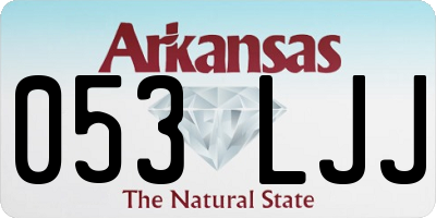 AR license plate 053LJJ