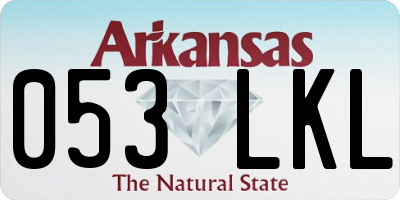 AR license plate 053LKL