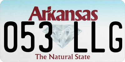 AR license plate 053LLG