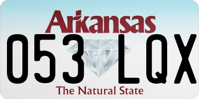AR license plate 053LQX