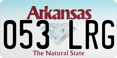 AR license plate 053LRG