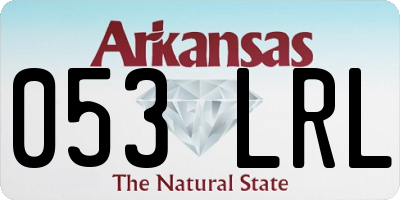 AR license plate 053LRL