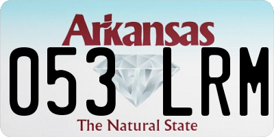 AR license plate 053LRM