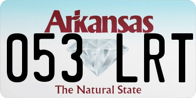 AR license plate 053LRT