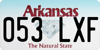 AR license plate 053LXF