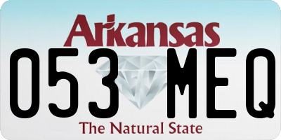 AR license plate 053MEQ