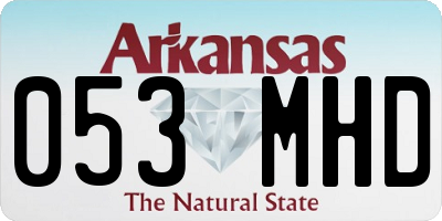 AR license plate 053MHD