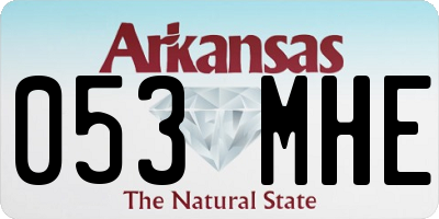 AR license plate 053MHE