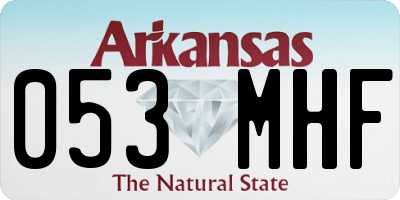 AR license plate 053MHF