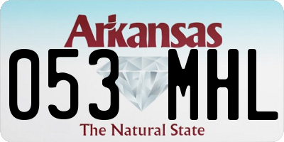 AR license plate 053MHL