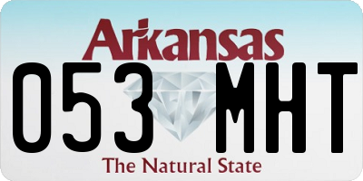 AR license plate 053MHT