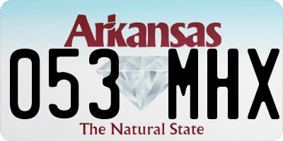 AR license plate 053MHX