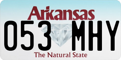 AR license plate 053MHY