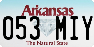 AR license plate 053MIY