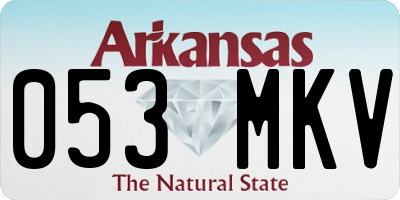 AR license plate 053MKV