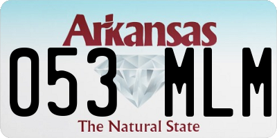 AR license plate 053MLM