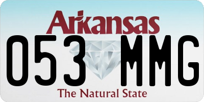 AR license plate 053MMG