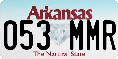 AR license plate 053MMR