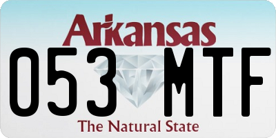 AR license plate 053MTF