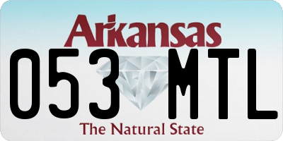 AR license plate 053MTL