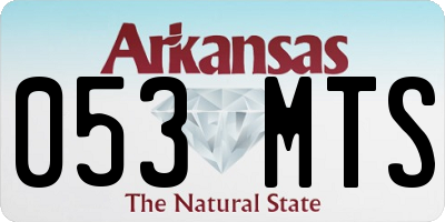 AR license plate 053MTS