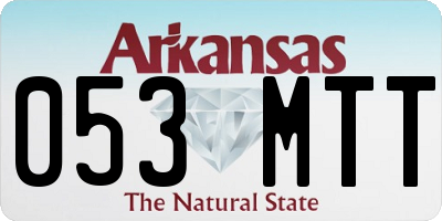 AR license plate 053MTT