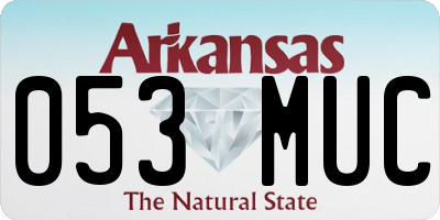 AR license plate 053MUC