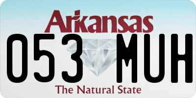 AR license plate 053MUH