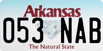AR license plate 053NAB