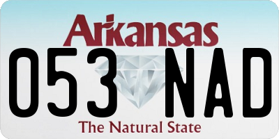 AR license plate 053NAD