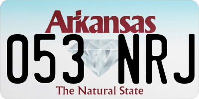 AR license plate 053NRJ