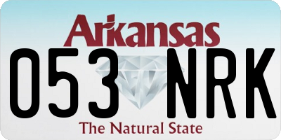 AR license plate 053NRK