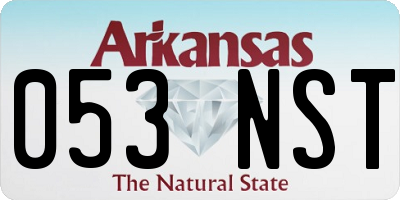 AR license plate 053NST