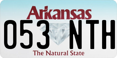 AR license plate 053NTH