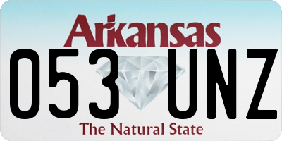 AR license plate 053UNZ